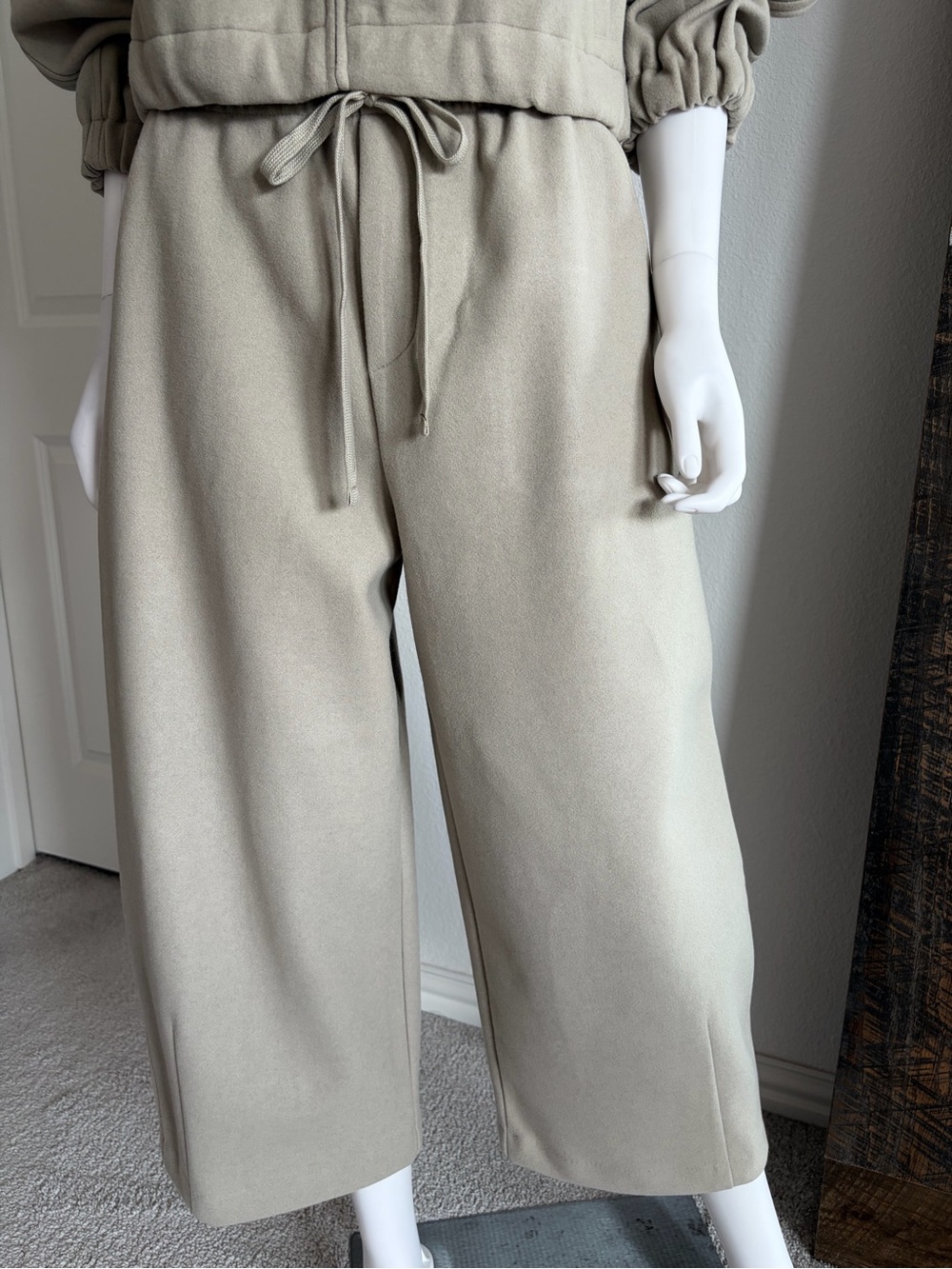 Zara Balloon Pants Gray Green Oversized